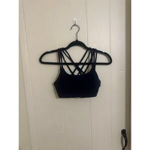 Athleta Hyper Focus Navy Criss Cross Sports Bra XS